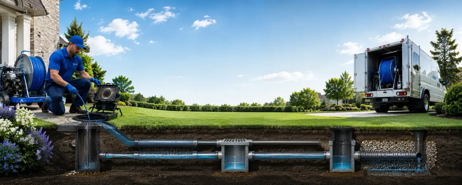 Outdoor drain cleaning information for South Easton, MA